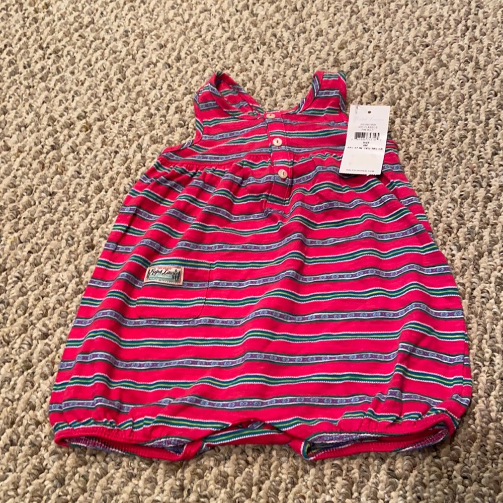 NWT Ralph Lauren stripe romper